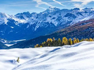 Südtirol, Panorama zum Ortler