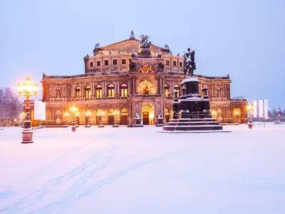 Semperoper in the winter time