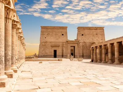 Philae Temple of Isis, Aswan, upper Egypt.