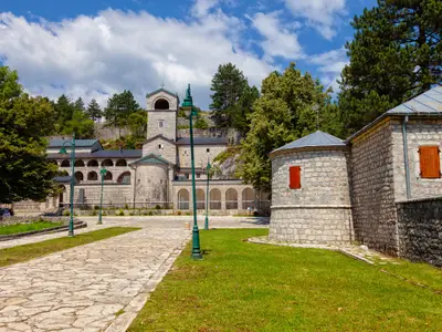 Orthodox Monastery of the Nativity of the Blessed Virgin Mary in Cetinje, Montenegro.