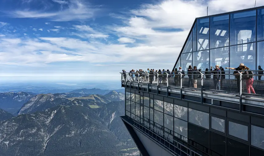 auf der Zugspitze in Bayern